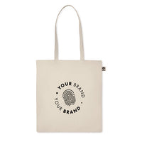 Branded canvas tote bag