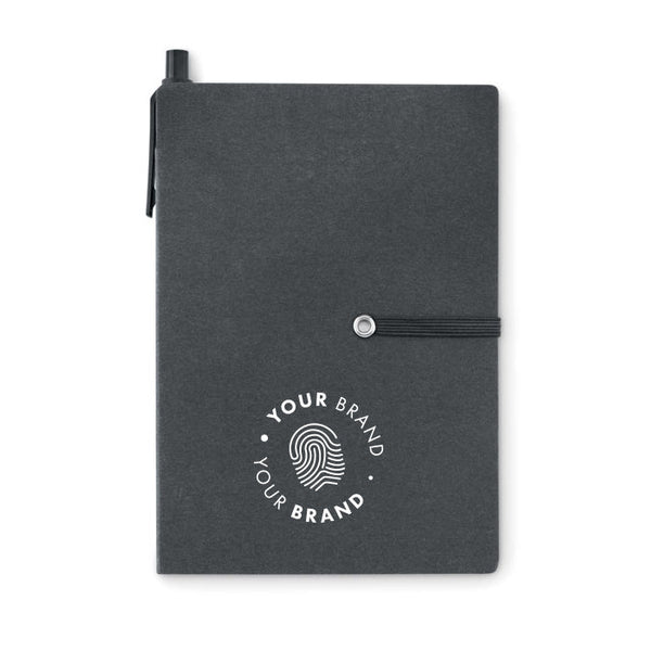 A5 Recycled Carton Notebook with Sticky Notes - R9213