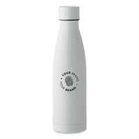White branded insulated water bottle