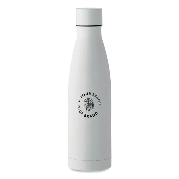 White branded insulated water bottle