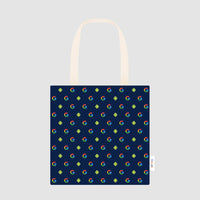 Custom branded tote bag with Google logo pattern – Roody promotional merchandise