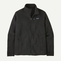 Dark gray fleece jacket with a brand logo on a light gray background