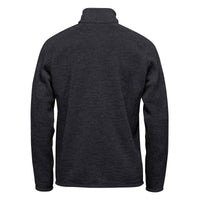 Dark gray half-zip sweatshirt on a white background