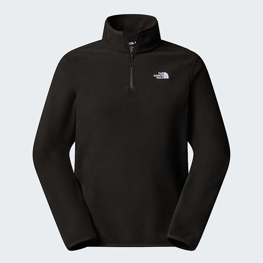 Black pullover with a brand logo on a white background