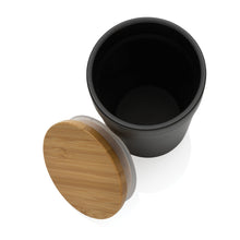 Load image into Gallery viewer, Recycled Mug with Bamboo Lid
