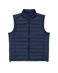 Navy blue puffer vest product photo