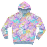 Custom all-over print hoodie with colourful tropical floral pattern – Roody custom sweaters Ireland