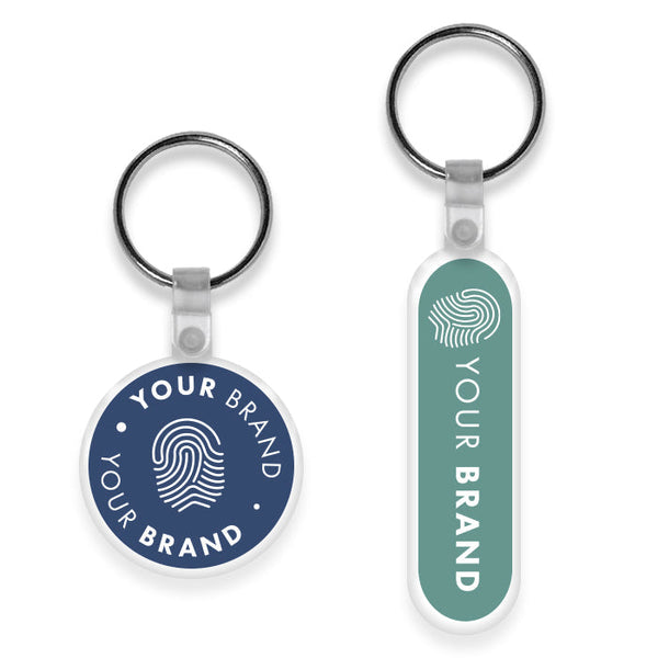 Branded keychain accessory