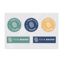 Branded sticker sheets