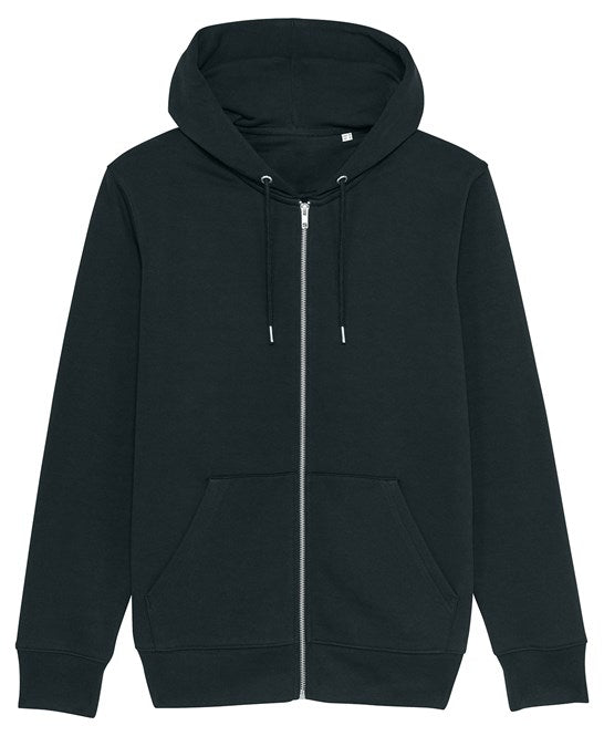 Black softshell jacket product photo