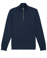 French navy crewneck sweatshirt product photo